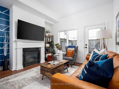 11 Joseph Salsberg Lane, Toronto, ON - Indoor Photo Showing Living Room With Fireplace
