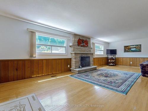 6 Kelvinway Dr, Toronto, ON - Indoor Photo Showing Living Room With Fireplace