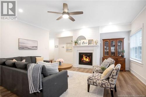 7 Brock Court, Rothesay, NB - Indoor Photo Showing Living Room With Fireplace