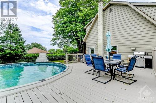 7069 Marco Street, Ottawa, ON - Outdoor With Above Ground Pool With Deck Patio Veranda With Exterior