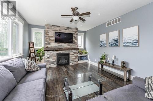 312015 Highway 6, Southgate, ON - Indoor Photo Showing Living Room With Fireplace