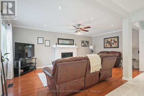 1452 Gibson Drive, Oakville, ON - Indoor Photo Showing Living Room With Fireplace