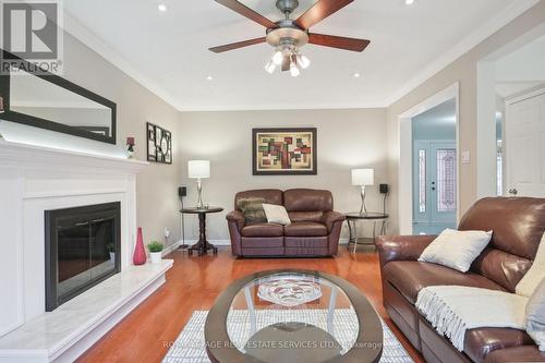 1452 Gibson Drive, Oakville, ON - Indoor Photo Showing Living Room With Fireplace