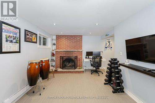 47 - 2145 Sherobee Road, Mississauga, ON - Indoor With Fireplace