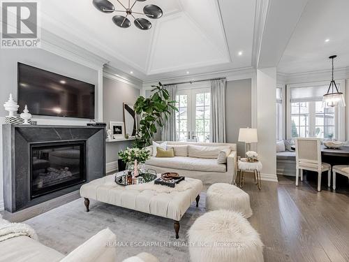 393 Maple Grove Drive, Oakville (Eastlake), ON - Indoor Photo Showing Living Room With Fireplace