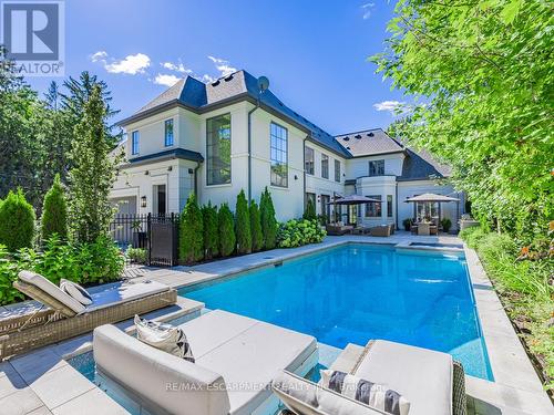 393 Maple Grove Drive, Oakville (Eastlake), ON - Outdoor With In Ground Pool