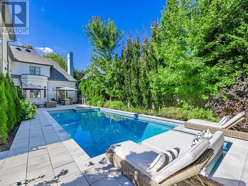 393 Maple Grove Drive, Oakville (Eastlake), ON - Outdoor With In Ground Pool With Backyard