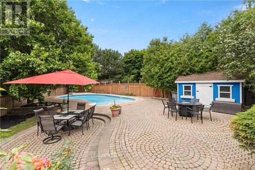1297 Golden Meadow Trail, Oakville, ON - Outdoor With In Ground Pool With Deck Patio Veranda With Backyard