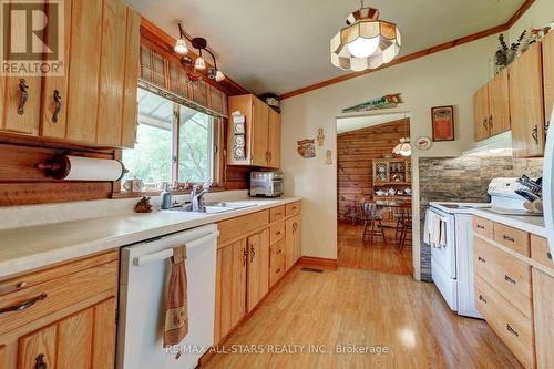 371 Sturgeon Point Road, Kawartha Lakes, ON - Indoor Photo Showing Kitchen With Double Sink