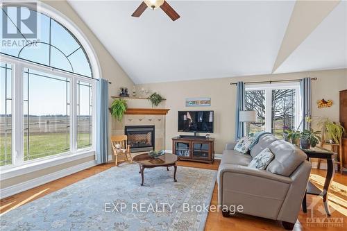 5940 Brophy Drive, Ottawa, ON - Indoor Photo Showing Living Room With Fireplace