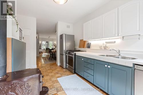75A Garden Avenue, Toronto, ON - Indoor Photo Showing Kitchen With Double Sink