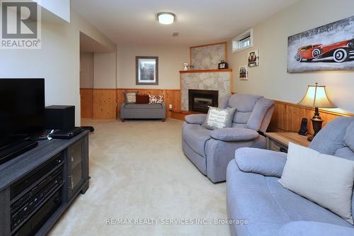 21 Shenstone Avenue, Brampton, ON - Indoor Photo Showing Living Room With Fireplace