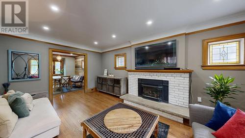 185 High Park Avenue, Toronto, ON - Indoor Photo Showing Living Room With Fireplace