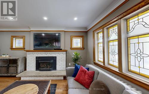 185 High Park Avenue, Toronto, ON - Indoor Photo Showing Living Room With Fireplace