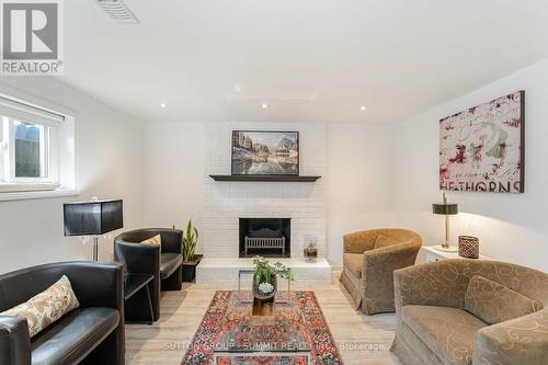 62 Ferri Crescent, Brampton, ON - Indoor Photo Showing Living Room With Fireplace