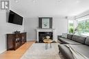 25 Alanmeade Crescent, Toronto, ON  - Indoor Photo Showing Living Room With Fireplace 