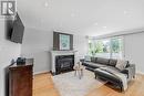 25 Alanmeade Crescent, Toronto, ON  - Indoor Photo Showing Living Room With Fireplace 