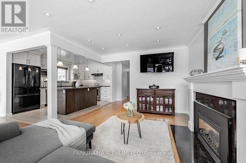 25 Alanmeade Crescent, Toronto, ON - Indoor Photo Showing Living Room With Fireplace