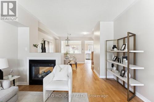 14 Aubergine Street, Richmond Hill, ON - Indoor Photo Showing Living Room With Fireplace