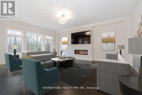 150 Cannes Avenue, Vaughan, ON - Indoor Photo Showing Living Room With Fireplace