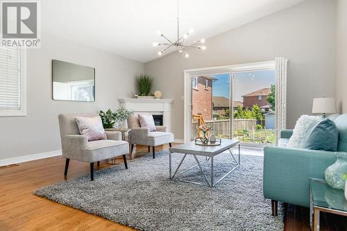 9 Couples Court, Barrie, ON - Indoor Photo Showing Living Room With Fireplace