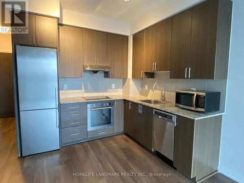 610 - 55 Ann O'Reilly Road, Toronto, ON - Indoor Photo Showing Kitchen With Stainless Steel Kitchen