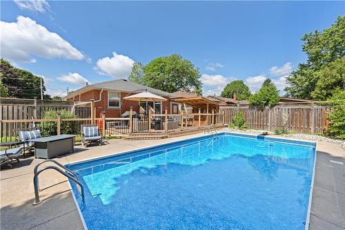 715 Drury Lane, Burlington, ON - Outdoor With In Ground Pool With Backyard