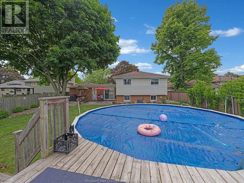 282 Pacific, Amherstburg, ON - Outdoor With Above Ground Pool With Backyard