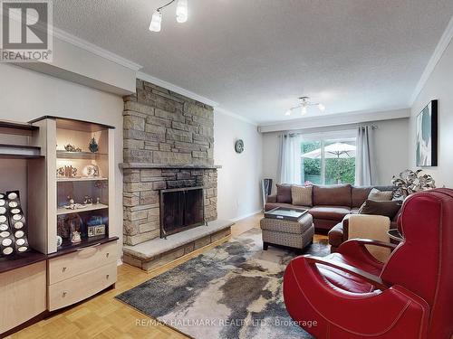 114 Granada Crescent, Toronto, ON - Indoor Photo Showing Living Room With Fireplace