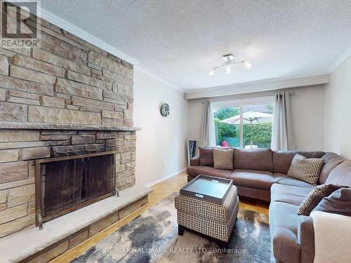 114 Granada Crescent, Toronto, ON - Indoor Photo Showing Living Room With Fireplace