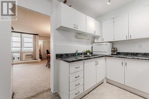 906 - 225 Harvard Place, Waterloo, ON - Indoor Photo Showing Kitchen With Double Sink