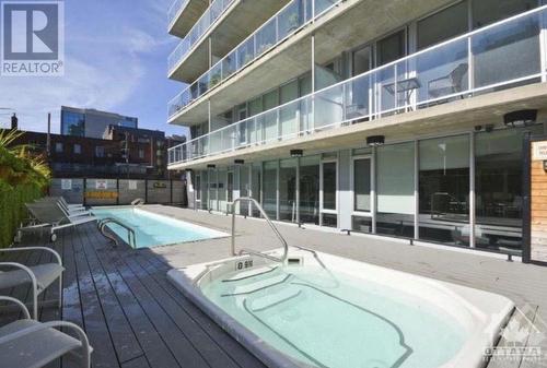 300 Lisgar Street Unit#605, Ottawa, ON - Outdoor With In Ground Pool With Balcony