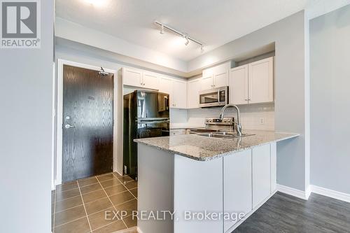 206 - 3504 Hurontario Street, Mississauga, ON - Indoor Photo Showing Kitchen With Double Sink