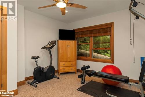 1622 West Shore Rd, Dysart, ON - Indoor Photo Showing Gym Room