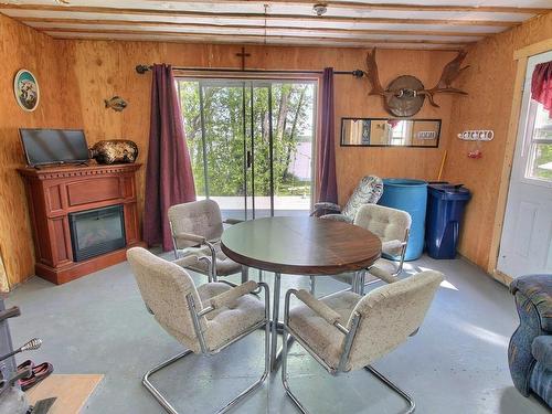 Dining room - 4244 Ch. Molloy, Rouyn-Noranda, QC - Indoor With Fireplace