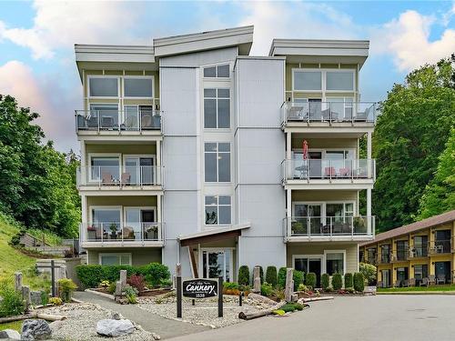 404-1838 Cowichan Bay Rd, Cowichan Bay, BC - Outdoor With Balcony With Facade