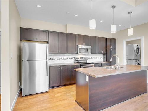 404-1838 Cowichan Bay Rd, Cowichan Bay, BC - Indoor Photo Showing Kitchen With Upgraded Kitchen