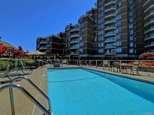 808-225 Belleville St, Victoria, BC - Outdoor With In Ground Pool With Balcony