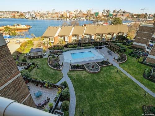 808-225 Belleville St, Victoria, BC - Outdoor With Body Of Water With In Ground Pool With View