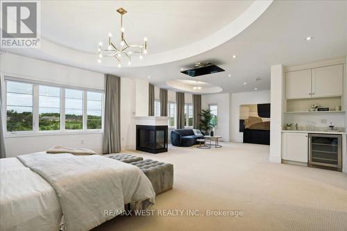 22 Rolling Green Court, Vaughan (Kleinburg), ON - Indoor Photo Showing Bedroom With Fireplace