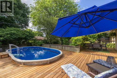 165 Manitoulin Drive, London, ON - Outdoor With Above Ground Pool With Deck Patio Veranda With Backyard