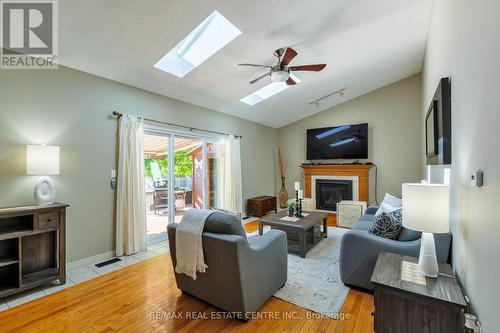 591 Bentinck Drive, St. Clair, ON - Indoor Photo Showing Living Room With Fireplace