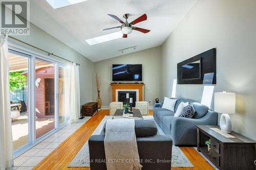 591 Bentinck Drive, St. Clair, ON - Indoor Photo Showing Living Room With Fireplace