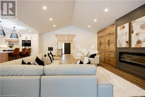 2008 Witmer Road, Petersburg, ON - Indoor Photo Showing Living Room With Fireplace