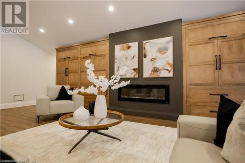 2008 Witmer Road, Petersburg, ON - Indoor Photo Showing Living Room With Fireplace