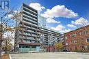 501 - 30 Baseball Place, Toronto, ON  - Outdoor With Balcony With Facade 