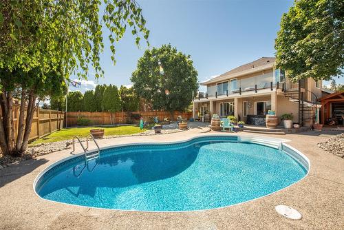 5168 Morrison Crescent, Peachland, BC - Outdoor With In Ground Pool With Deck Patio Veranda With Backyard