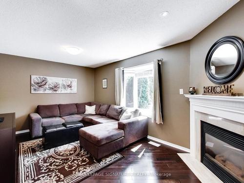 5786 Mersey St, Mississauga, ON - Indoor Photo Showing Living Room With Fireplace