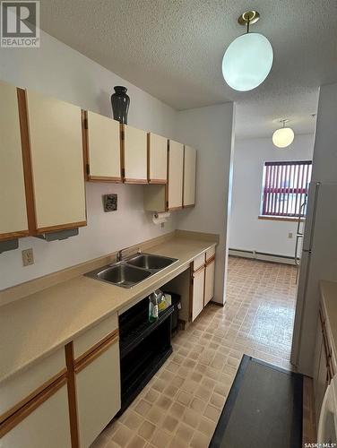 104 102 Manor Drive, Nipawin, SK - Indoor Photo Showing Kitchen With Double Sink