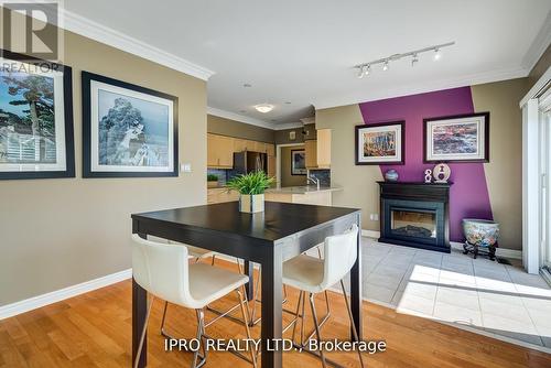 2 Orchard Park Gate, Brampton (Sandringham-Wellington), ON - Indoor Photo Showing Dining Room With Fireplace